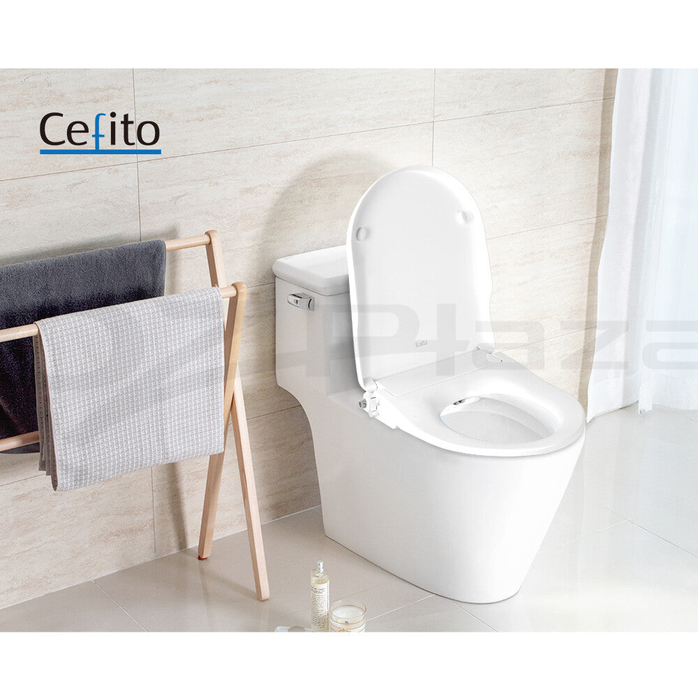 Non-Electric Bidet Toilet Seat Auto Smart Water Wash Dry