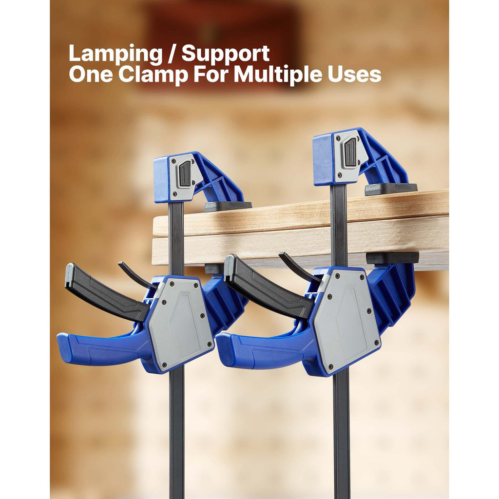 Uimoso Bar Clamps for Woodworking 2Pack 60.96cm One-Handed Clamp/Spreader 154 kg