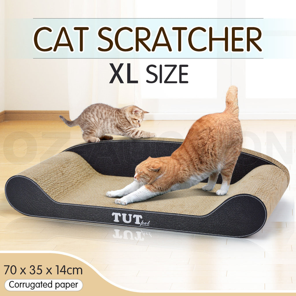 Cat Scratching Post Toy Corrugated Cardboard Pet Gym XL