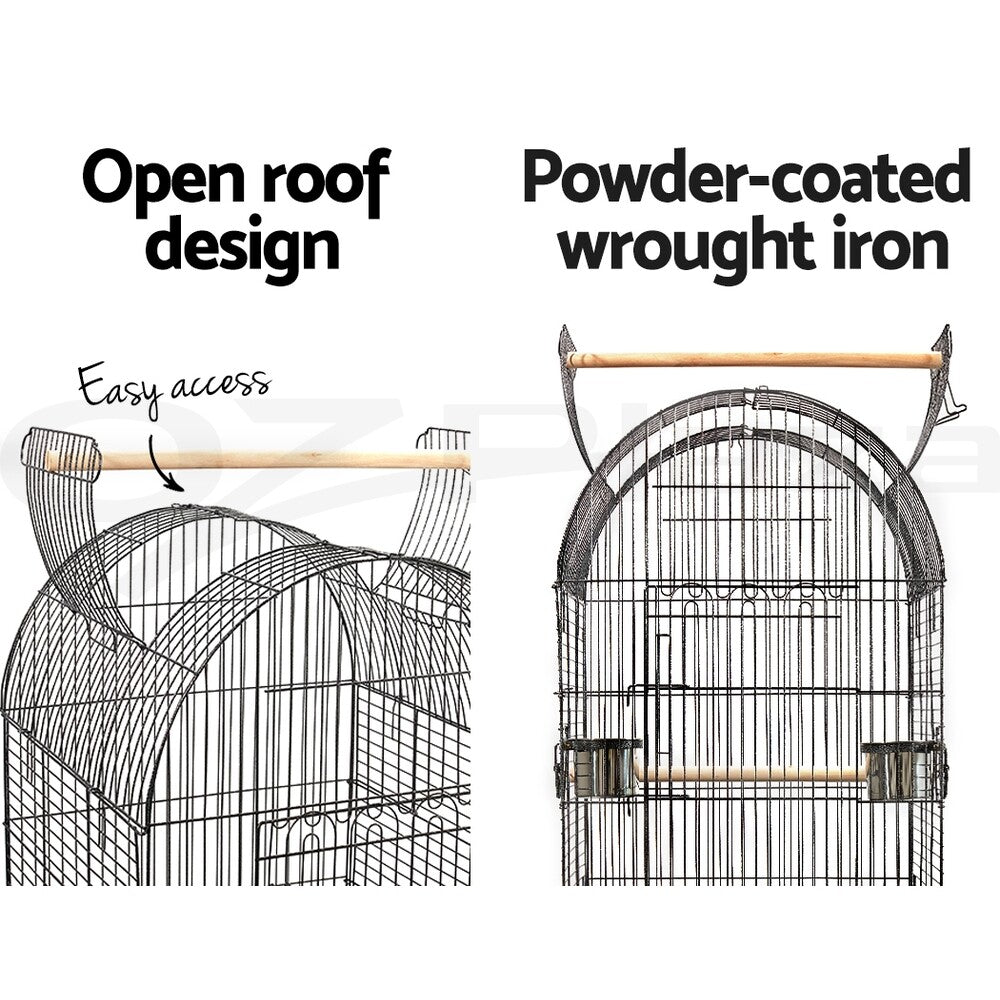 150cm Large Bird Cage Aviary Stand Castor Wheels