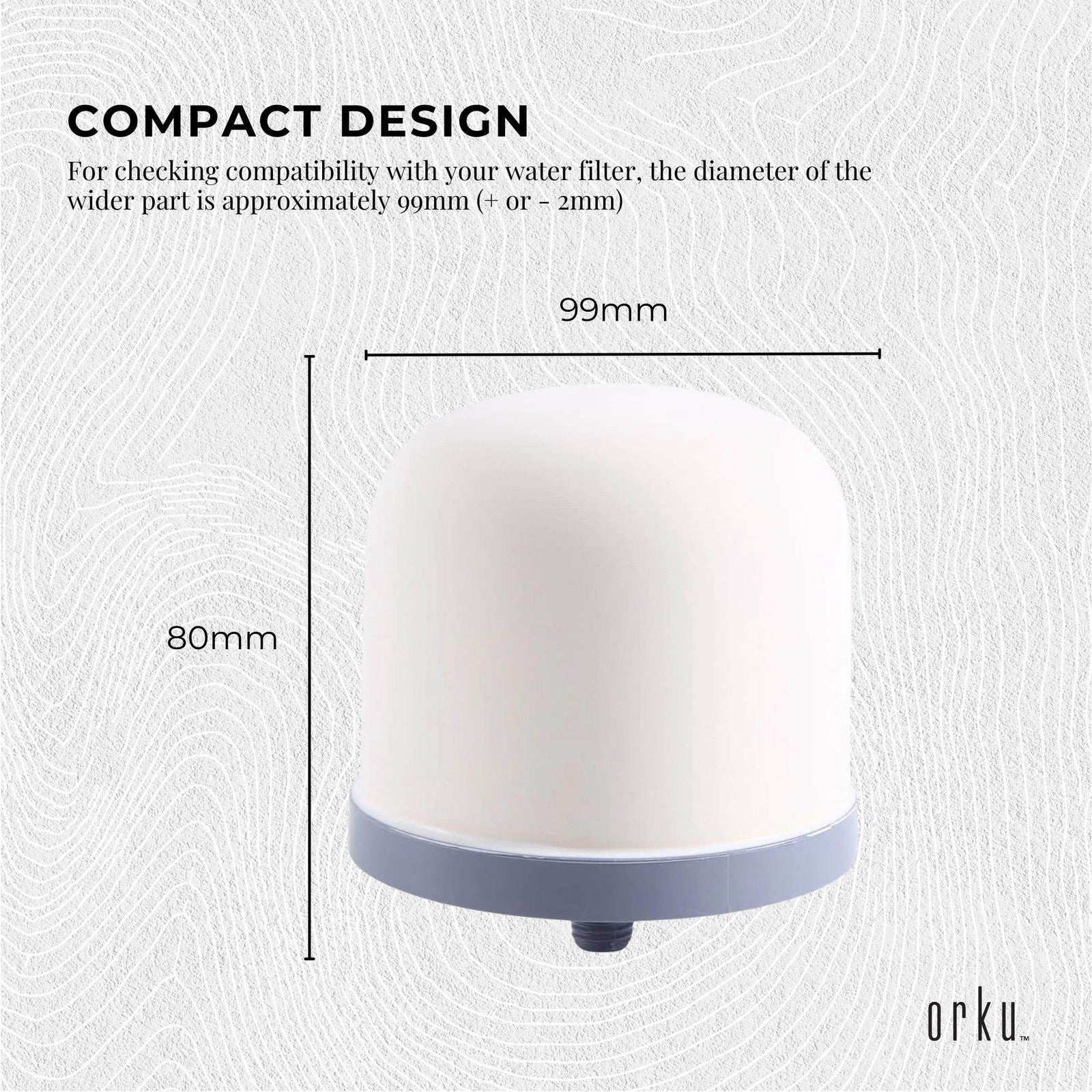 Replacement Ceramic Dome Filter for Benchtop Water Purifier Systems
