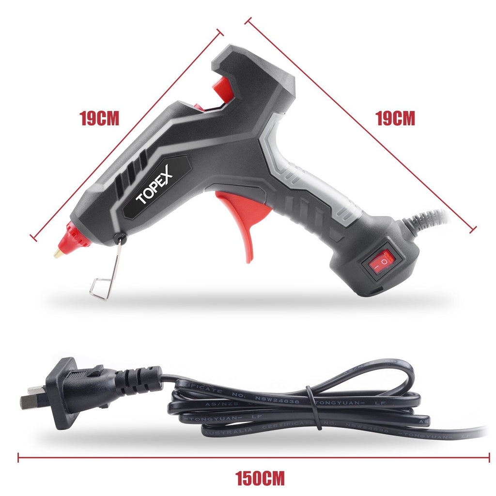 100W Hot Melt Glue Gun – Electric Craft with 10 Glue Sticks