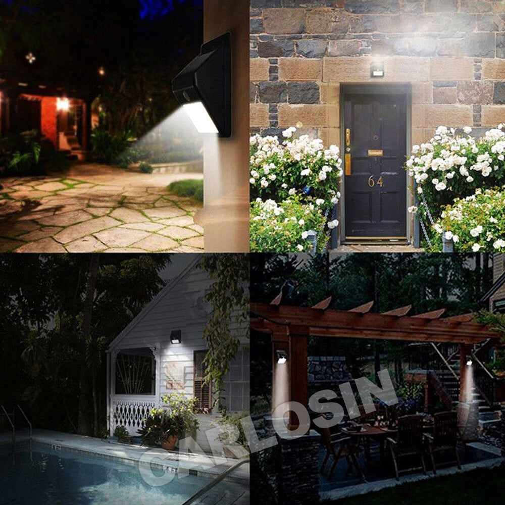 4PCS Solar Powered PIR Motion Sensor Light 20 LED Outdoor Security