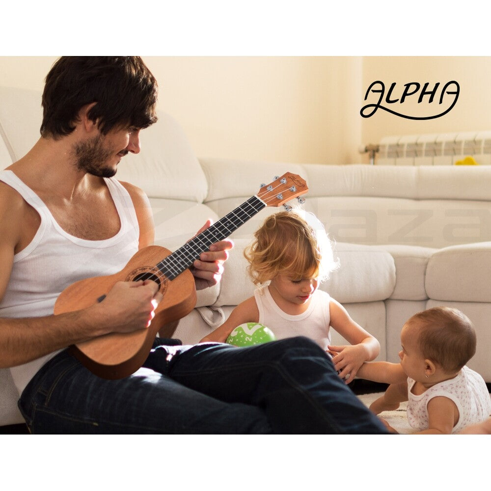 23" Ukulele Natural Mahogany Concert Beginner w/ Carry Bag