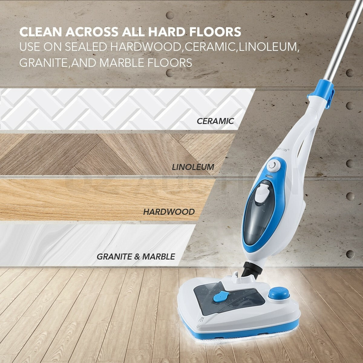 Maxkon Steam Mop Cleaner Handheld Floor & Carpet Multi-Function