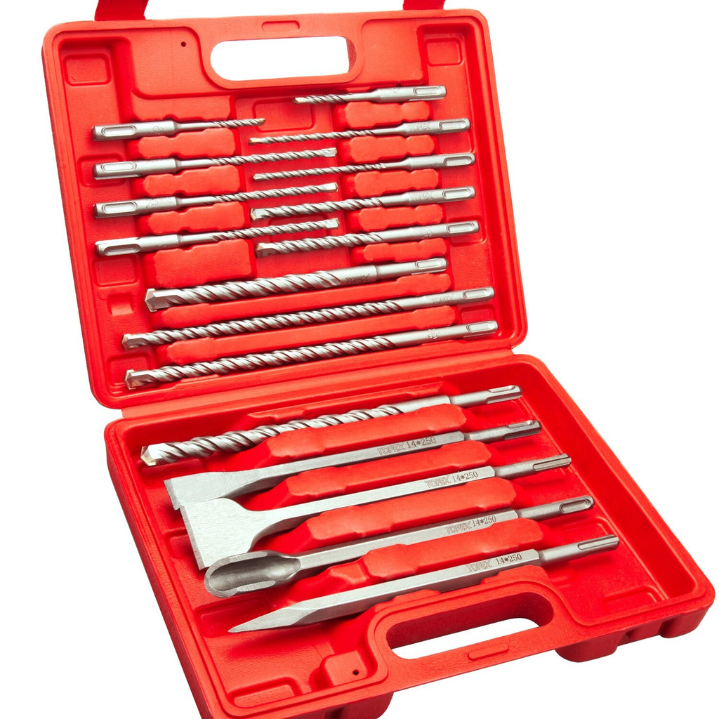 7pc SDS Plus Rotary Hammer Drill Bit & Chisel Set