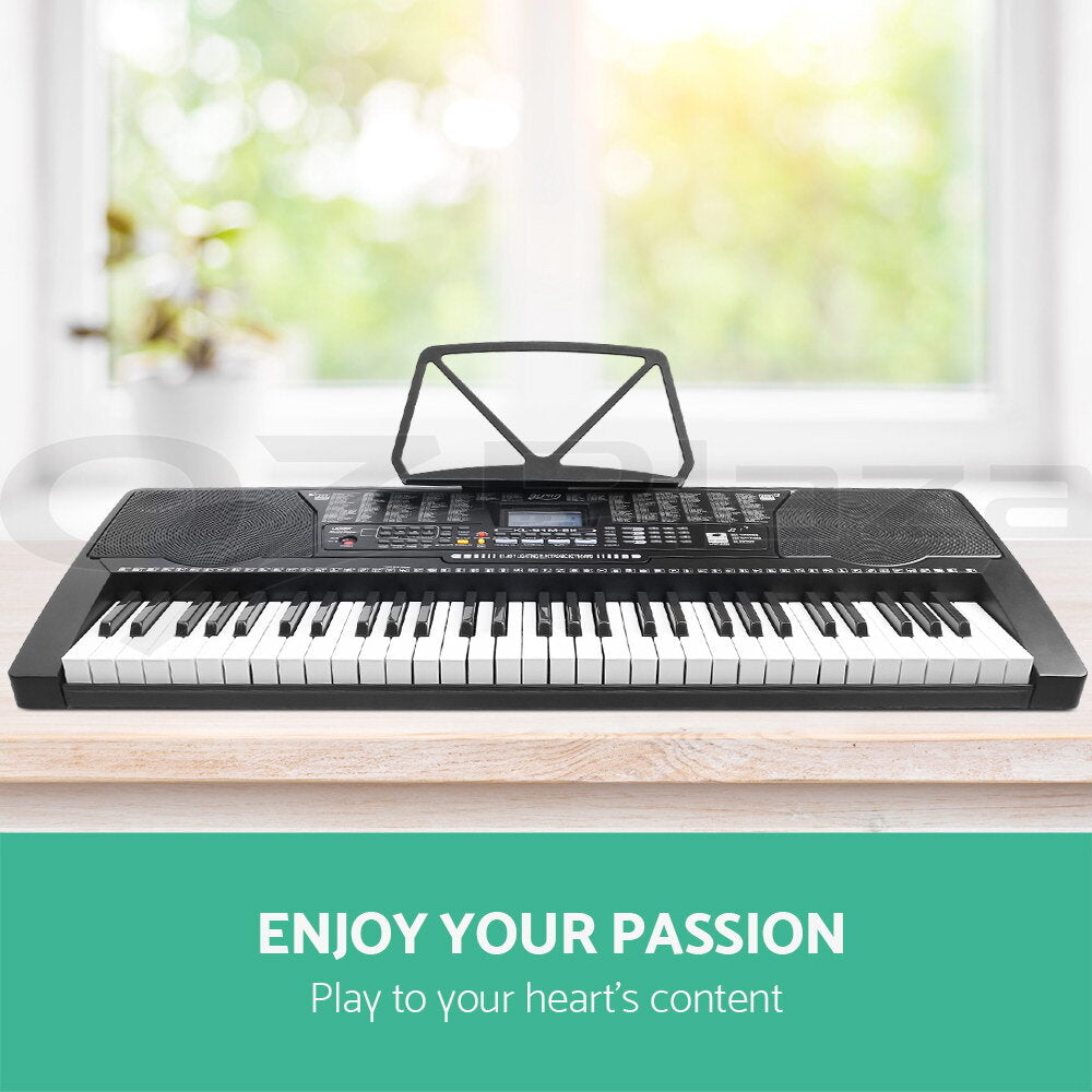 61 Key Digital Piano Keyboard Electronic Lighted LCD